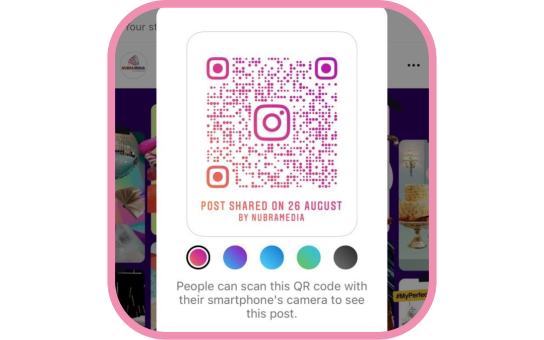 QR Codes to share Instagram posts