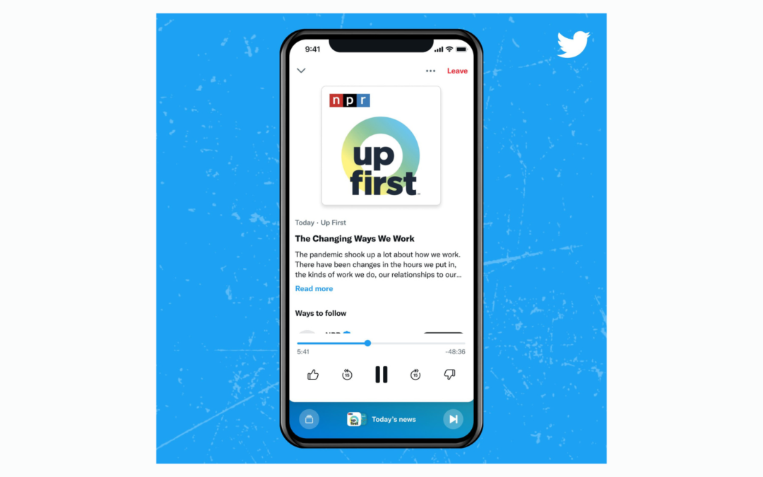 Twitter adds Podcasts to the Spaces Tab