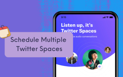 You can now schedule multiple Twitter Spaces at once