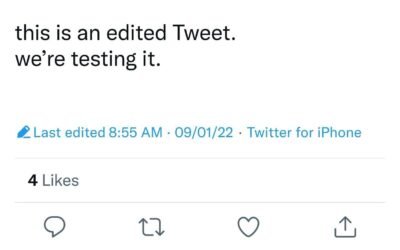 Live testing for Twitter editing has started