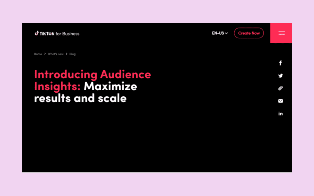 TikTok Introduces New Audience Insight Tools